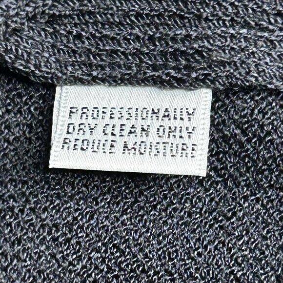 St. John Collection Sweater Womens Small Black White Gold Zip Cardigan Made USA - Picture 6 of 12